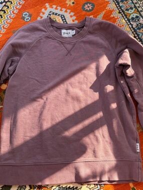 Pact Womens Large Organic Cotton Mauve Sweatshirt